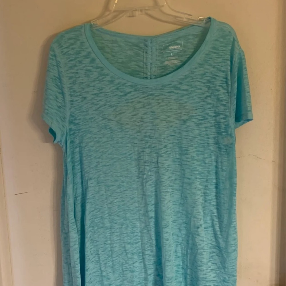 Sonoma peek a boo back top